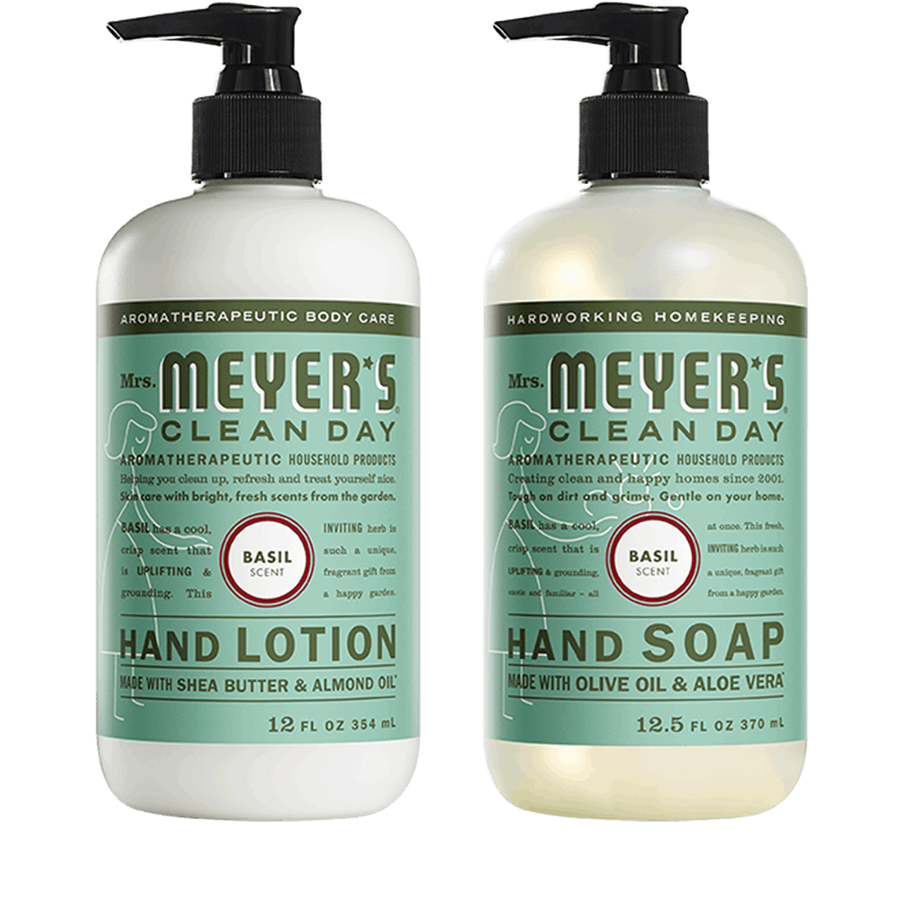 Mrs. Meyer's Basil Essential Hand Care Set