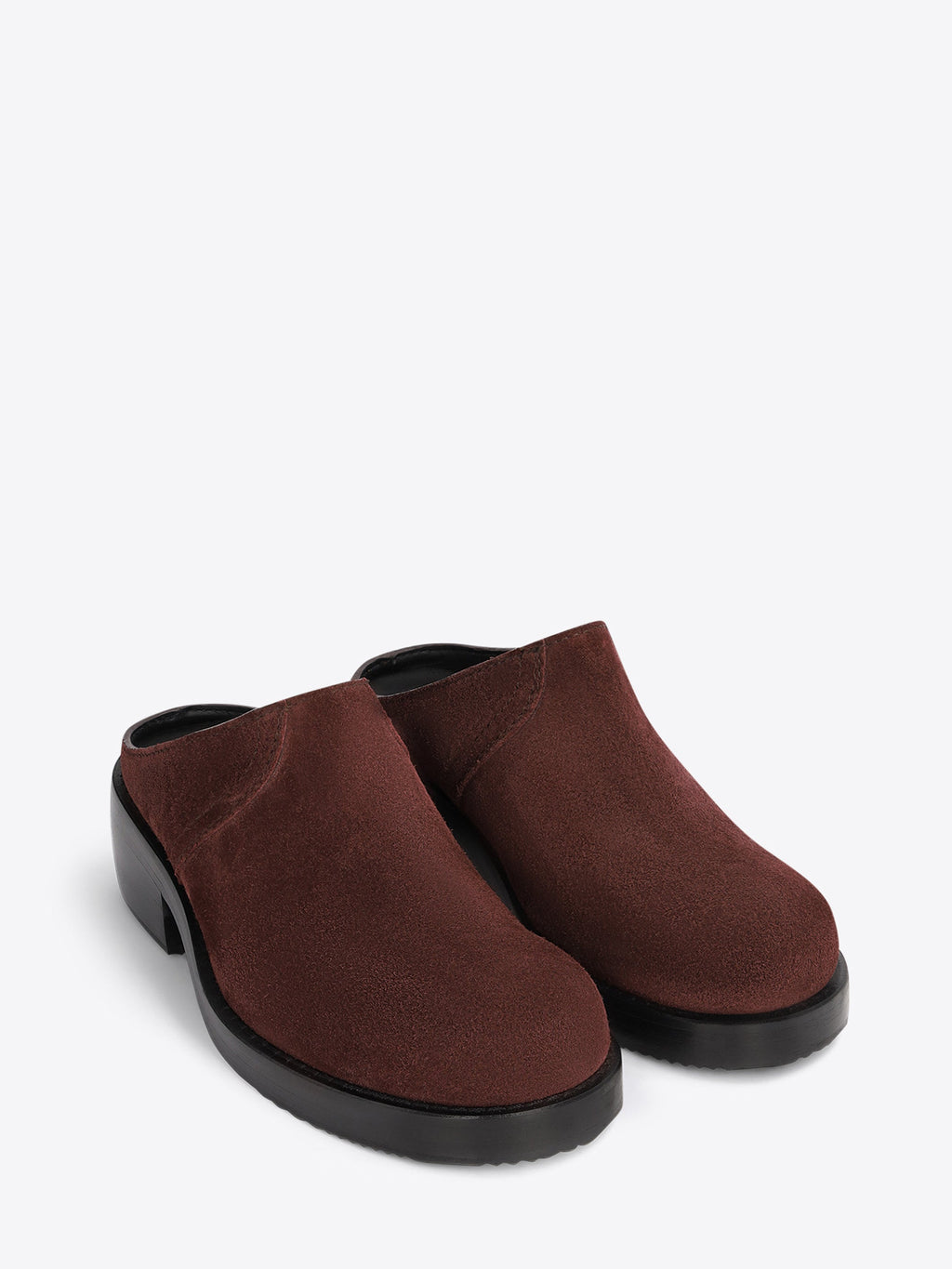 Suede Workwear Mules