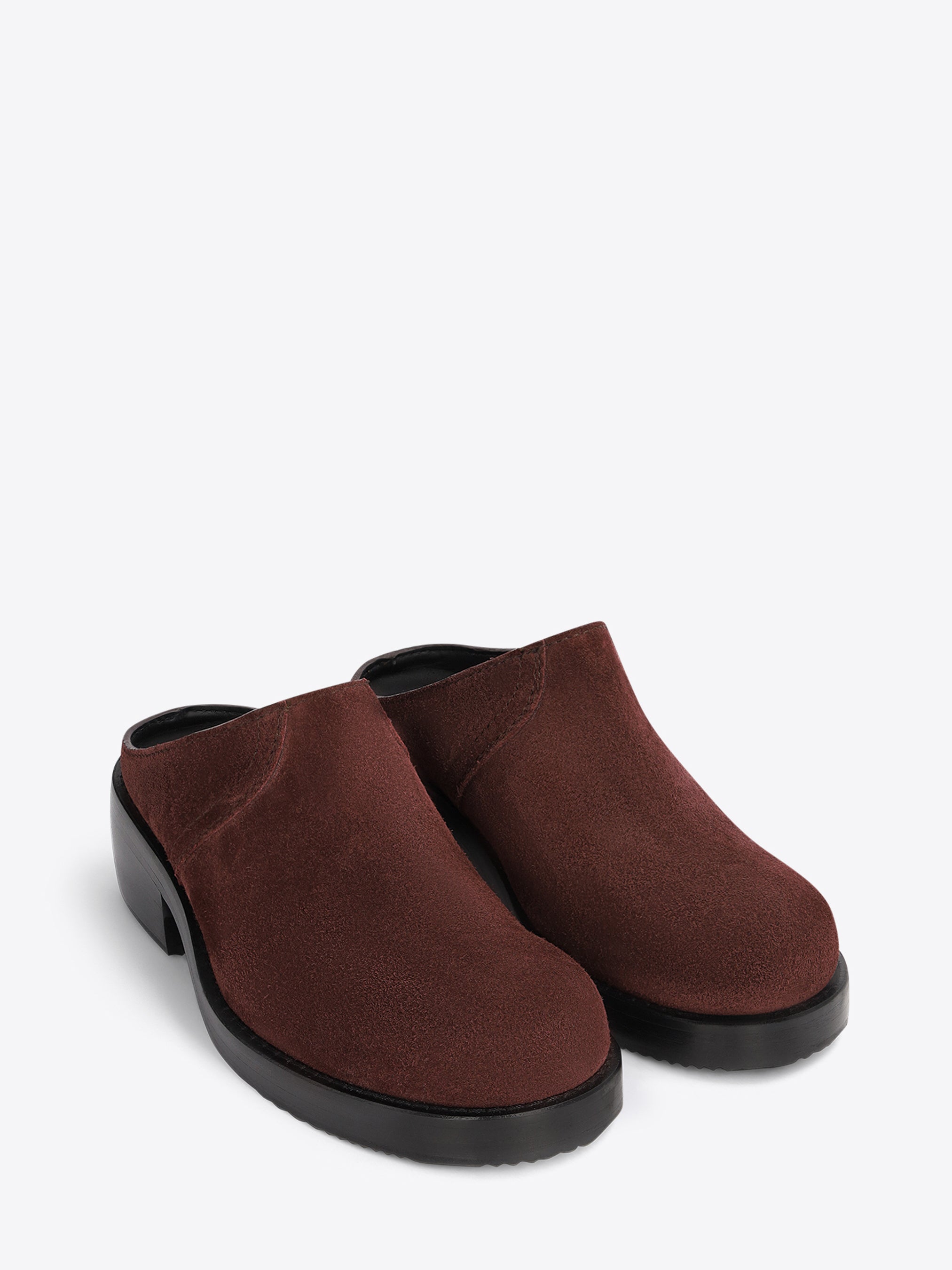 Suede Workwear Mules