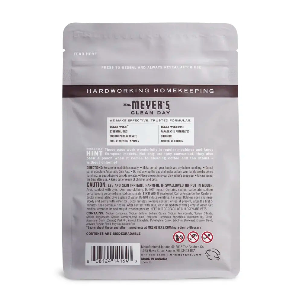 Mrs. Meyer's Lavender Automatic Dishwasher Packs