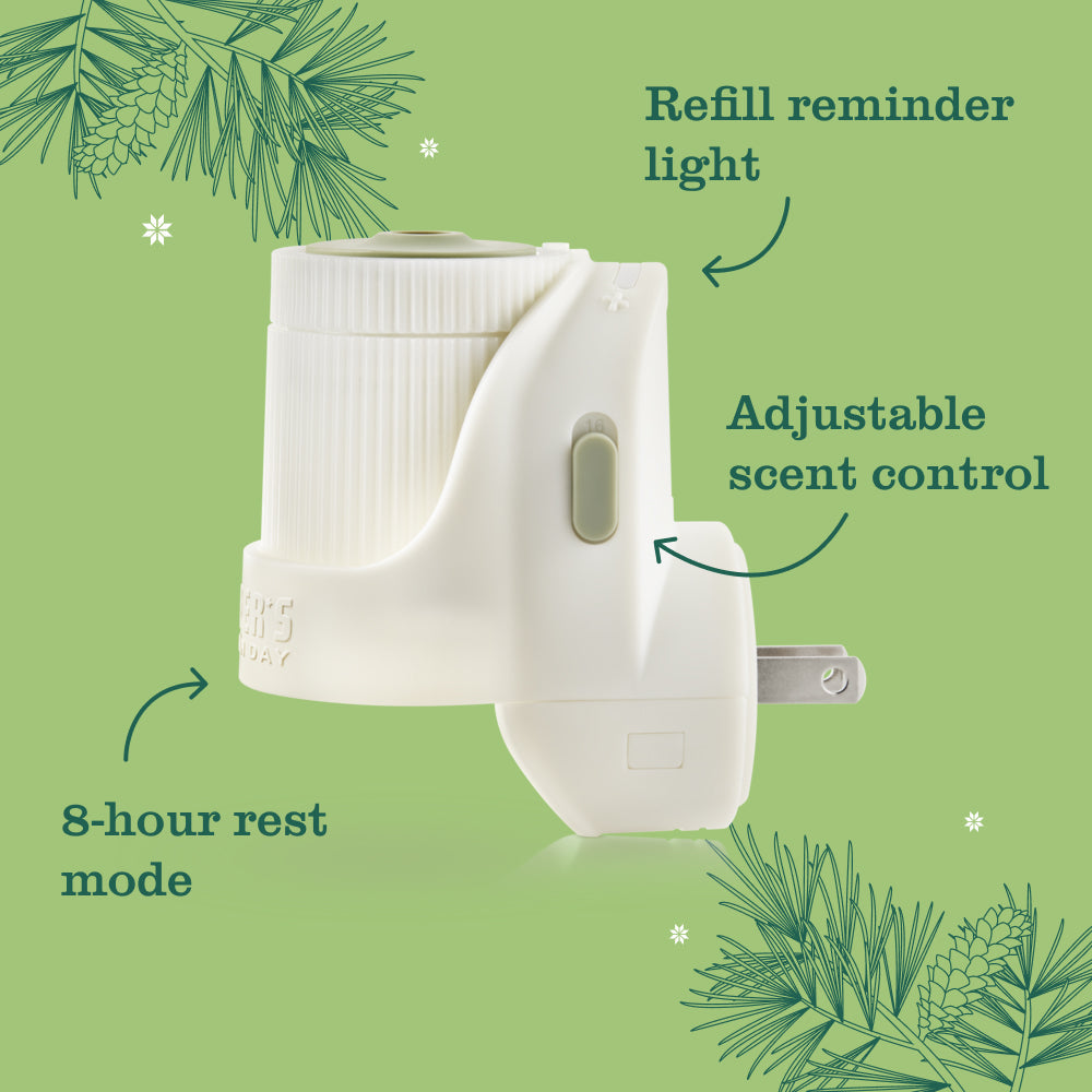 Mrs. Meyer's Iowa Pine Plug-In Oil Warmer with Scented Refill
