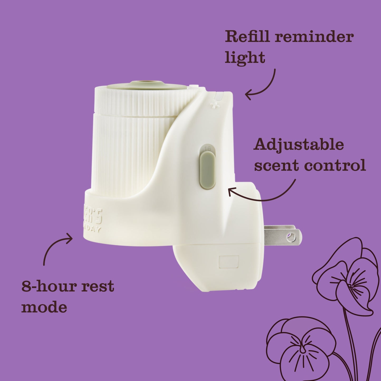 Mrs. Meyer's Compassion Flower 2-Pack Plug-In Scented Oil Refills