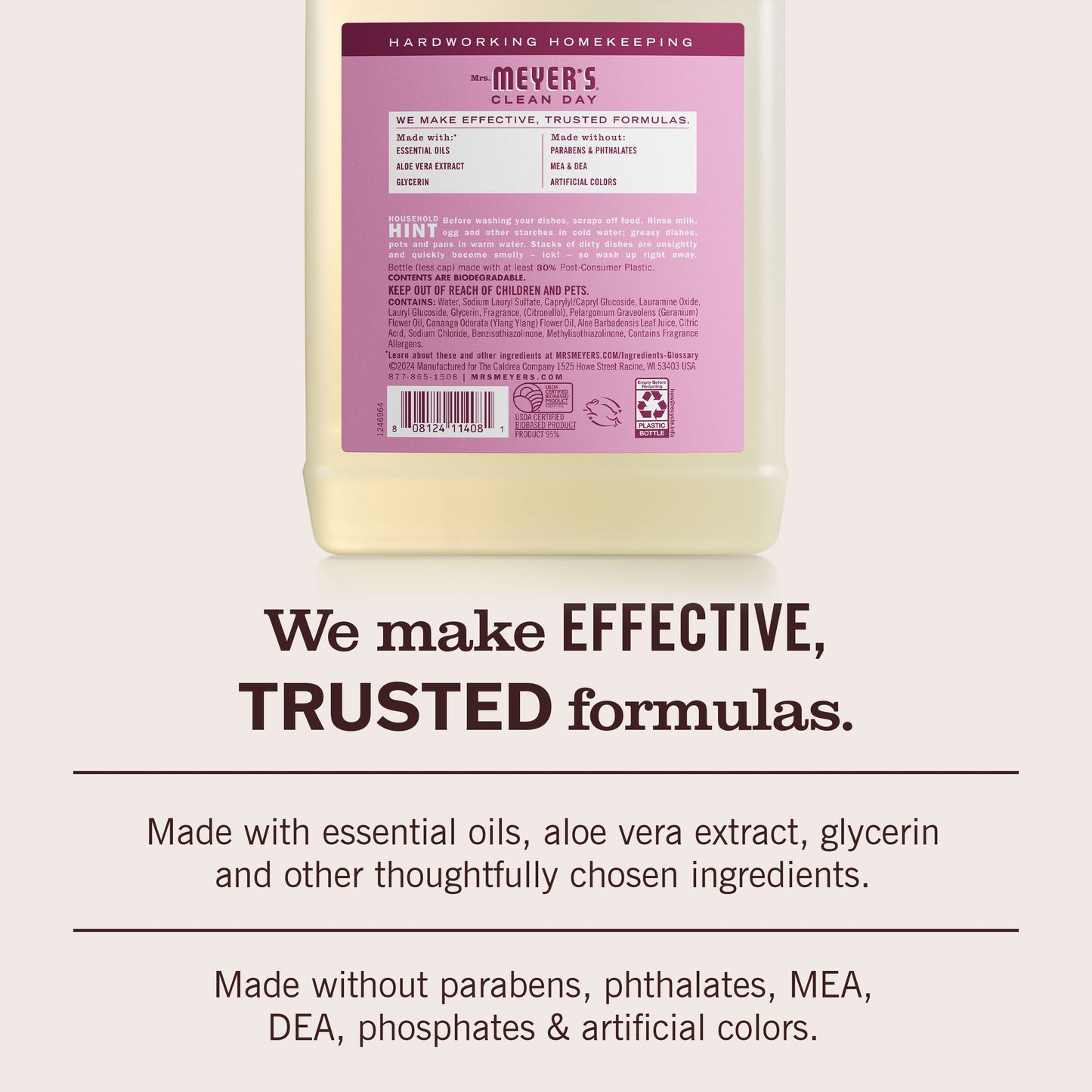 Mrs. Meyer's Peony Refill for Liquid Dish Soap