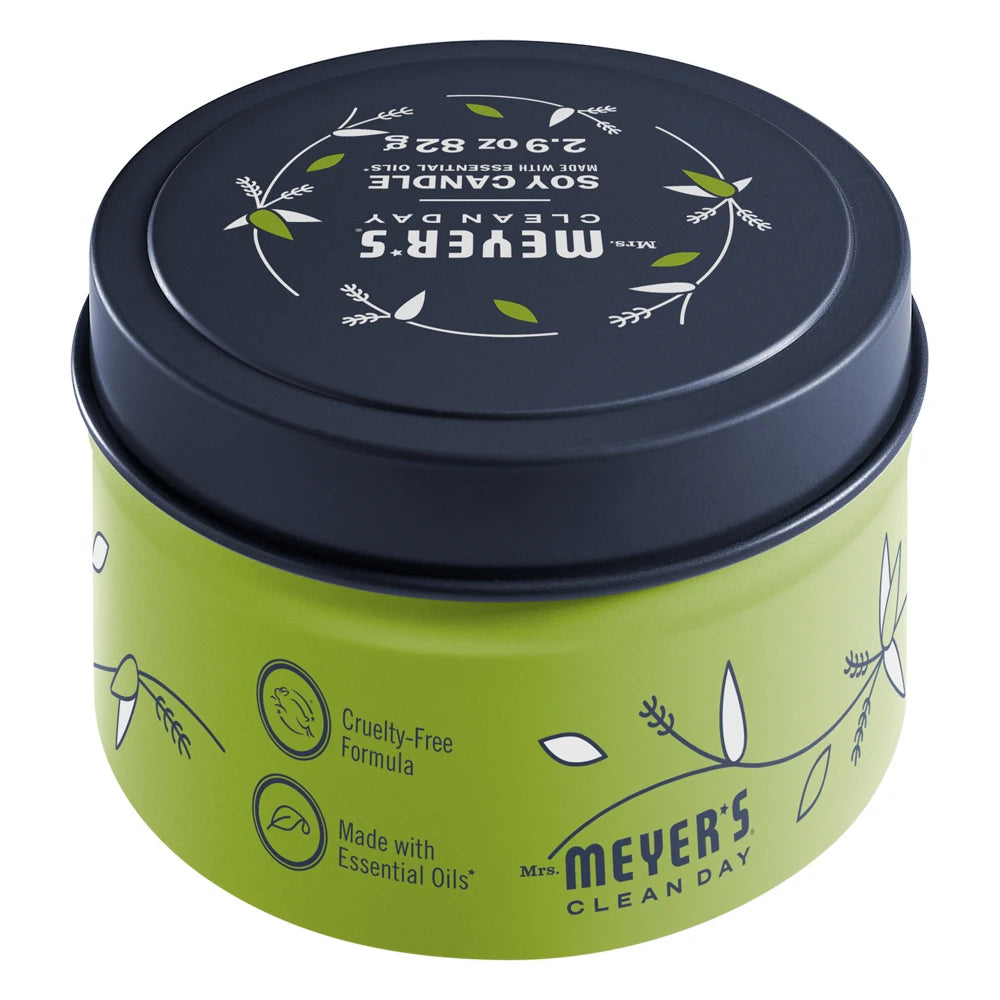 Mrs. Meyer's Lemon Verbena Garden-Scented Tin Candle