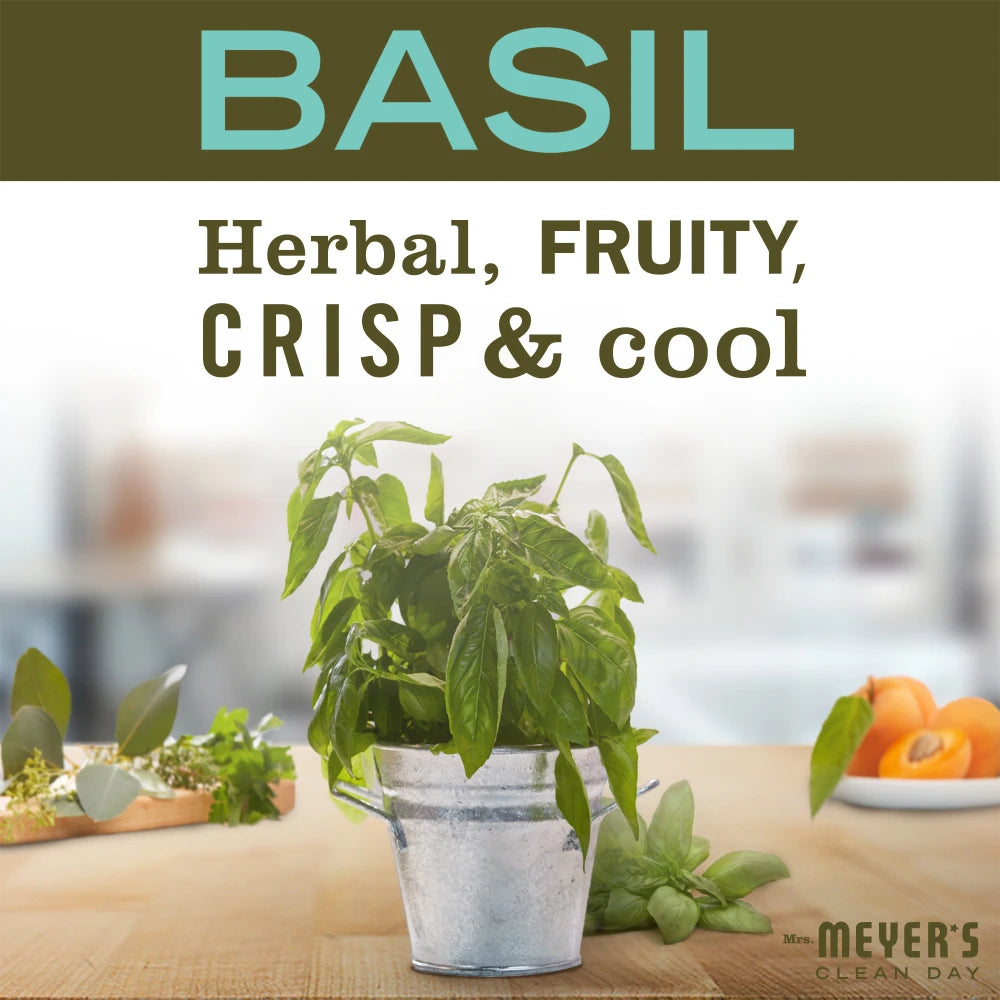 Mrs. Meyer's Basil Small Scented Soy Candle