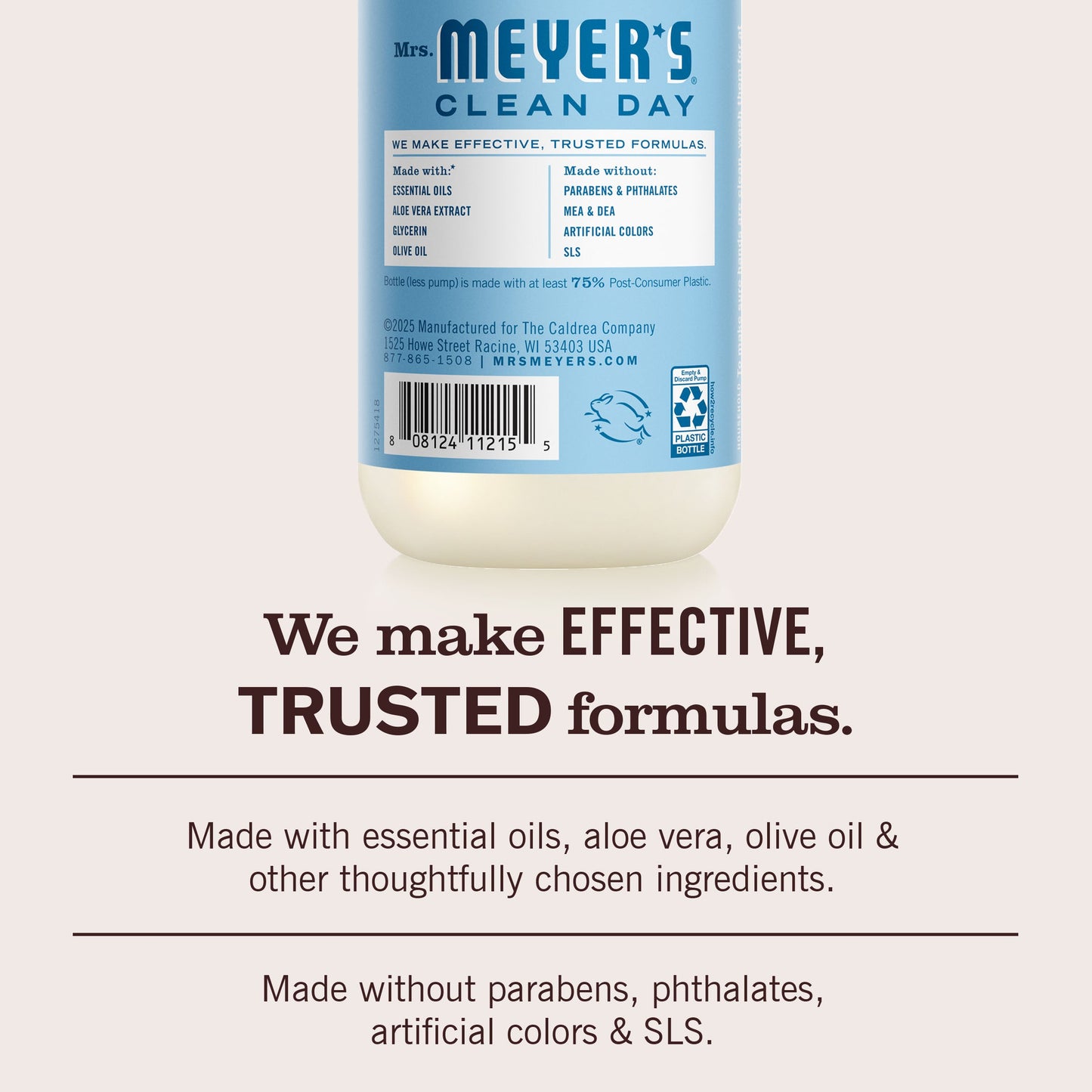 Mrs. Meyer's Rain Water Garden-Scented Liquid Hand Soap