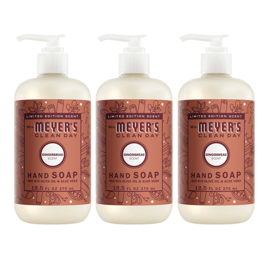 Mrs. Meyer's Gingerbread 3-Count Liquid Hand Soap Bundle
