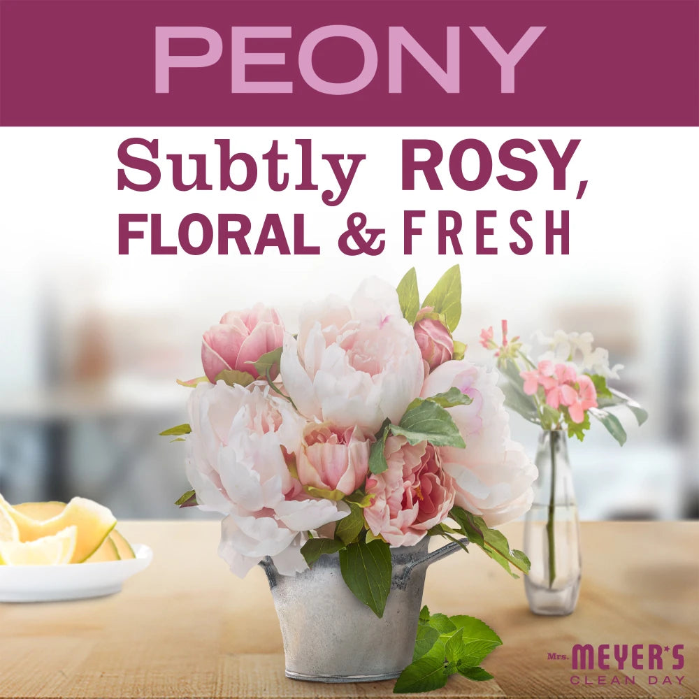 Mrs. Meyer's Peony Small Scented Soy Candle