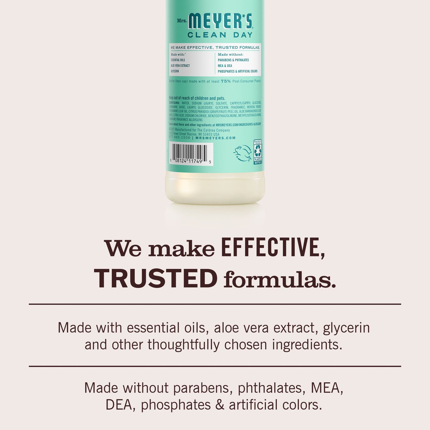 Mrs. Meyer's Mint 3-Count Liquid Dish Soap Bundle