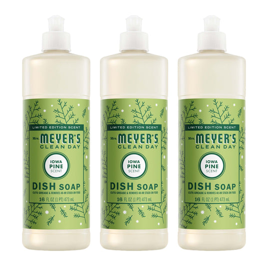 Mrs. Meyer's Iowa Pine 3-Count Liquid Dish Soap Bundle