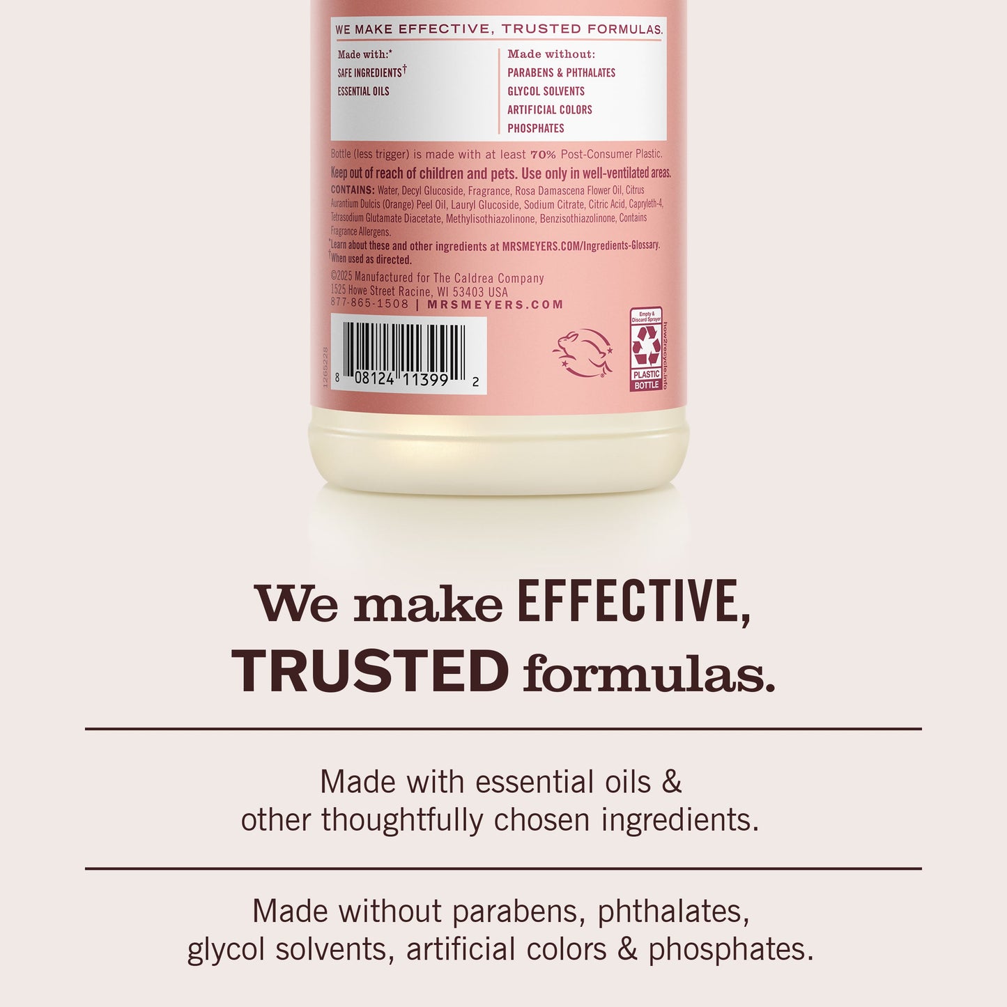 Mrs. Meyer's Rose Everyday Multi-Surface Cleaning Spray