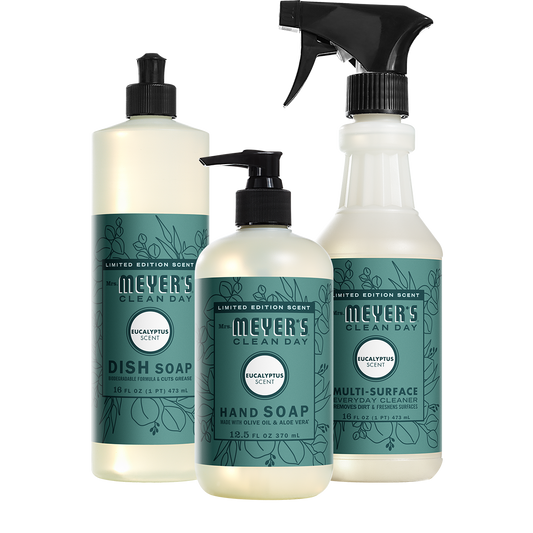 Mrs. Meyer's Eucalyptus Essential Kitchen Cleaning Set