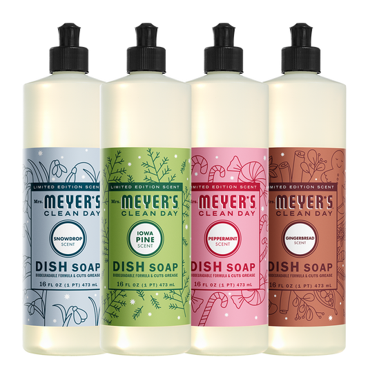 Mrs. Meyer's Holiday Seasonal Liquid Dish Soap Collection