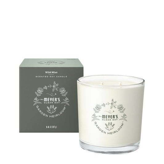 Mrs. Meyer's Wild Mint Heirloom Garden-Scented Candle