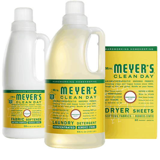 Mrs. Meyer's Honeysuckle Laundry Care Set
