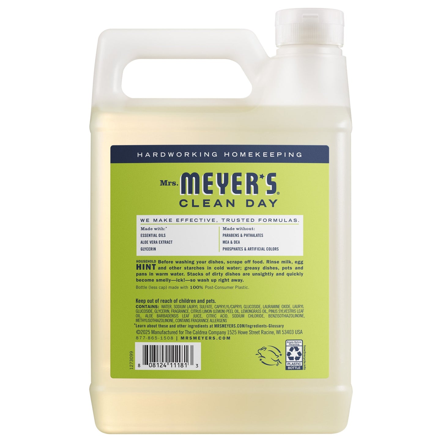 Mrs. Meyer's Lemon Verbena Refill for Liquid Dish Soap