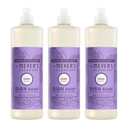 Mrs. Meyer's Lilac 3-Count Liquid Dish Soap Bundle