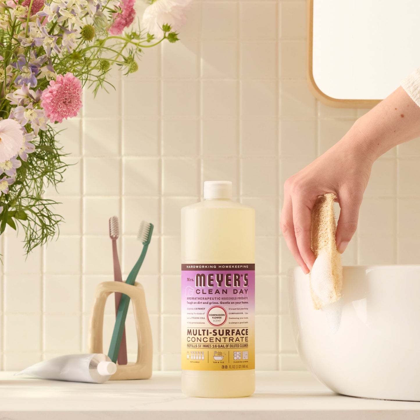 Mrs. Meyer's Compassion Flower Concentrated Multi-Surface Cleaner